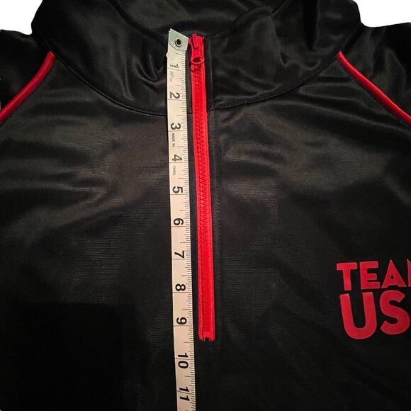 Starlight Men's Pullover Vintage 1/4 Zip Team USA Black Red Long Sleeve Size 3XL - Picture 9 of 11